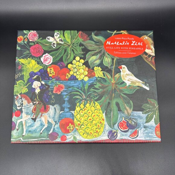 Nathalie Lete 1000 Piece Puzzle Still Life Pineapple Fruit Horse Jigsaw Complete - Picture 2 of 12